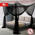 Quadrangle Mosquito Net Floor To Ceiling Bed Curtain Double Opening Mosquito Net Mosquito Proof Net Cover Fit for All Bed Sizes.