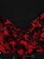 Halloween Special Plus Size Women's Gothic Halloween Party Dress Blouse. 