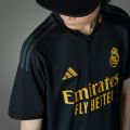 Real Madrid Third Kit Black Jersey 24/25 Thai premium. 