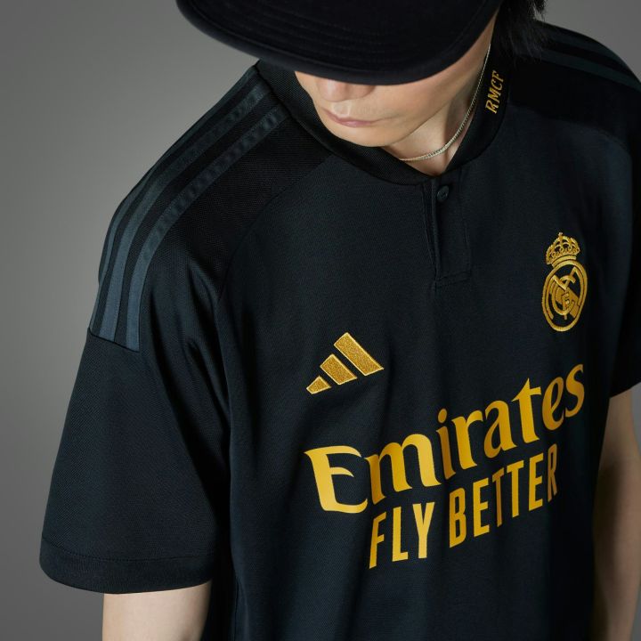 Real Madrid Third Kit Black Jersey 24 25 Thai premium Daraz .bd