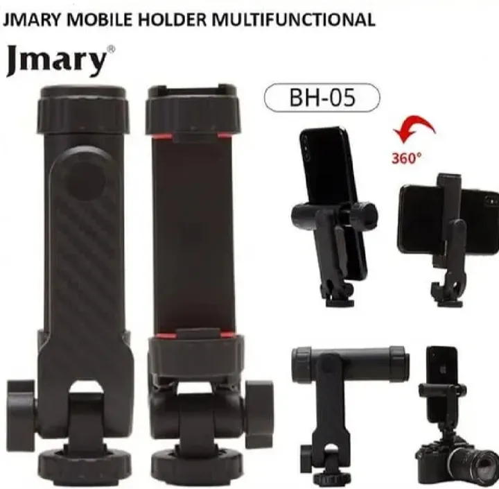 Jmary%20BH-05%20Multi-Functional%20Dual%20Cold%20Shoe%20Smartphone%20Holder%20Tripods%20Mount%20-%20Image%202