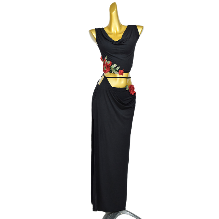 New%20Belly%20Dance%20Costume%20Set%20for%20Women's%20High%20end%20%20Rose%20Embroidery%20Practice%20Set%20Adult%20Oriental%20Dancing%20Clothing%20-%20Image%207