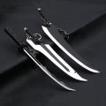 Anime BLEACH: Thousand-Year Blood War Keychains Kurosaki Ichigo Zangetsu Weapon Pendant Keyring Key Chain For Men Cool Jewelry. 