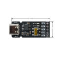 CH340N TYPE-C USB To UART TTL / USB TO Serial Port Communication Module 3.3V 5V Level RX/TX Download Debugging Tools Brush Line. 