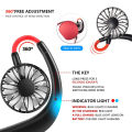 Portable Neck Fan USB Neck Hang Fan Hand Free Personal Lazy 360 Degree Rotation Cooling Handheld Wearable Suitable Fan. 