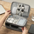 Cable Storage Bag Waterproof Digital Electronic Organizer Portable USB Data Line Charger Plug Storage Bag Travel Cable Organizer.