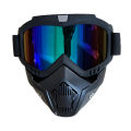 Motorcycle Face Mask Glasses Off-road Motorcycle Protective Glasses Riding Tactical Mask Summer UV Protection Sunglasses.