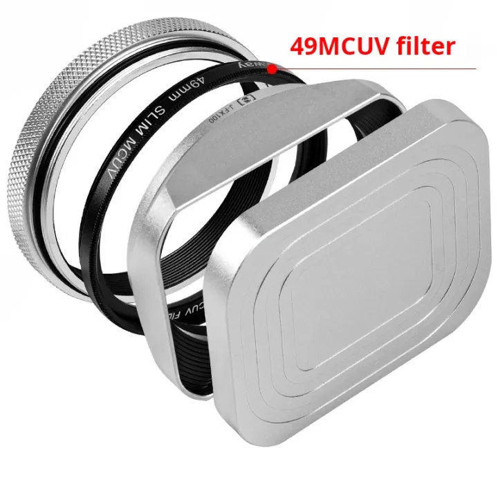 Square%20X100VI%20Shading%20Hood%20Compatible%20With%20Fujifilm%20X70%20X100S%20X100T%20X100%20X100F%20X100V%20Lens%20Filter%20Adapter%20Ring%20Metal%20Mount%20-%20Image%207