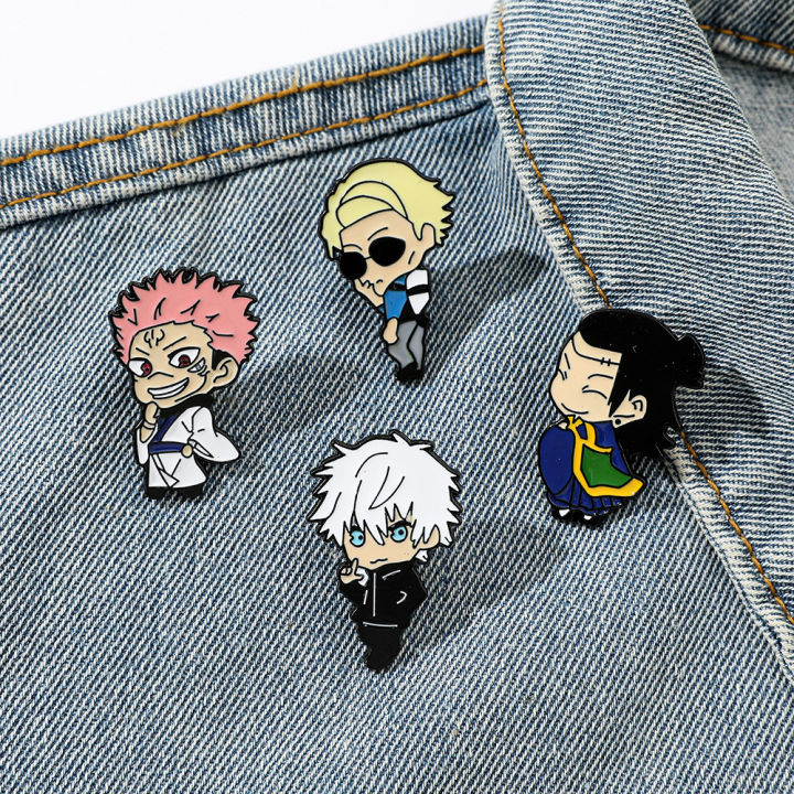 Jujutsu%20Kaisen%20Lapel%20Pins%20Ryomen%20Sukuna%20Satoru%20Gojo%20Itadori%20Yuji%20Brooch%20Backpack%20Clothes%20Badge%20Accessories%20Cosplay%20Fans%20%20-%20Image%202