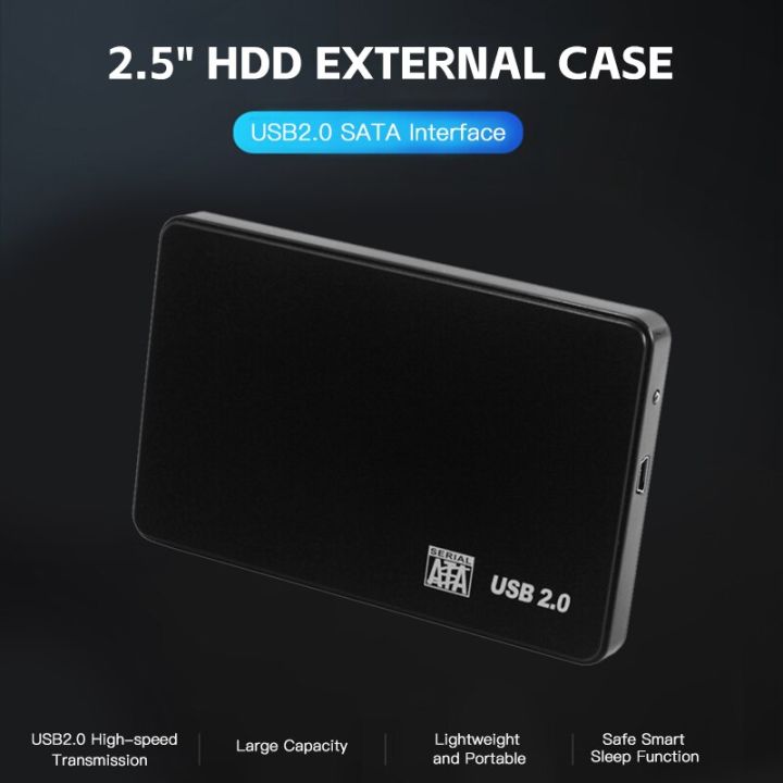 USB%202.0%20HDD%20External%20Hard%20Drive%20Case%202.5%20Inch%20Plastic%20SATA%20Enclosure%20SSD%20High%20Speed%20Transmission%20Support%20Window%20Mac%20Android%20-%20Image%202