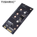 TISHRIC M.2 NGFF Msata SSD To SATA 3.0 2.5 Adapter M2 PCI SSD Converter Riser Card For PC Laptop Add On Card up to 6Gps. 