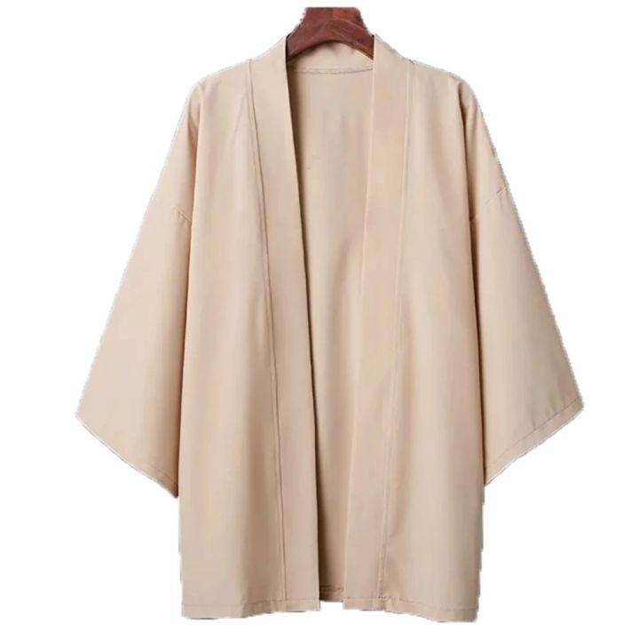 Kimono%20Men%20Cloak%20Kimono%20Para%20Hombre%20Black%20Coat%20White%20Cloak%20Beach%20Shirt%20Summer%20Haori%20Men%20Unisex%20Samurai%20Clothing%20Japanese%20Men%20-%20Image%207