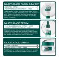 KORMESIC BHA Salicylic Acid Skincare Set – Oil Control, Acne Treatment & Pore Minimizer (Cleanser + Serum + Cream). 