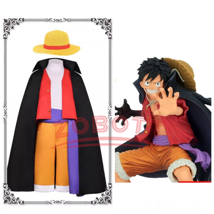 5PCS Pirate Wang Lufei Same Clothing Lufei Cosplay Clothing Straw Hat ...
