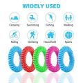Waterproof DEET Free Citronella Mosquito Wristband Bracelets 10 Pack with 6 Patches for Kids Adults Outdoor and Indoor. 