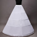 Women's Fluffy Inner Petticoat Skirt Brace 4 Rings Steel Ring Elastic Belt Adjustable Floor Length Bride Wedding Dress.