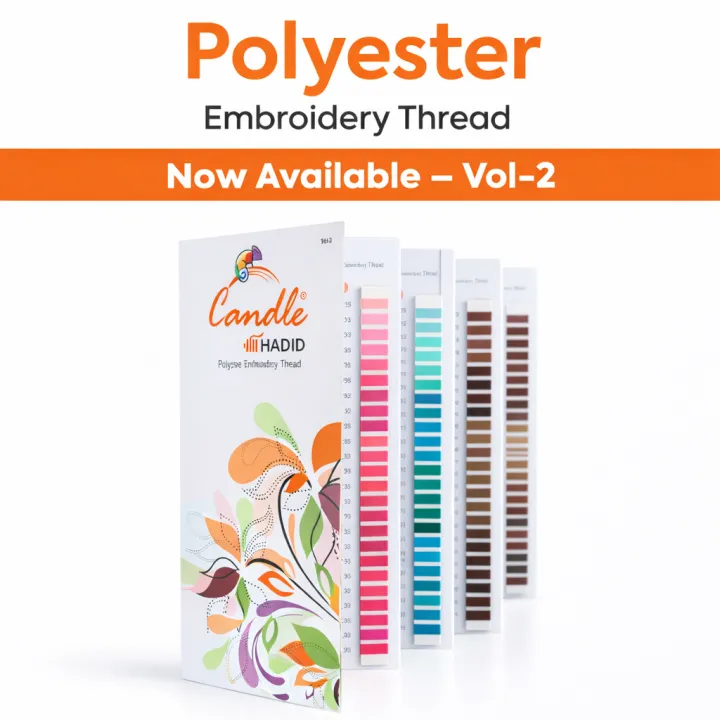 Candle Thread Polyester Embroidery Shade Card Vol-2 (526 Colors ...