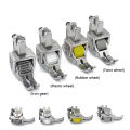 Universal Sewing Machine Foot Presser Sewing Machine Accessories Roller Foot Replacement for Leather Thick Fabric Stitching Acce.