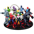 ZD Toys Avengers Legends Iron Man Spider Man Thor Captain America Thanos Hulk War Machine Action Figures Gif.