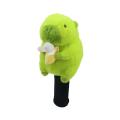 Golf Driver Headcover Plush cartoon capybara golf club Protective covers for 3/5 wood clubs, club head covers golf supplies. 
