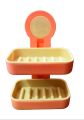 Plastic Double Layer Wall Mounted Soap Holder. 