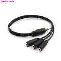 3.5mm 3 Way Port Aux Multi Headphone Earphone Audio Splitter Adapter 3.5mm Jack HUB Splitter Audio Cable 1 Male to 3 Female. 
