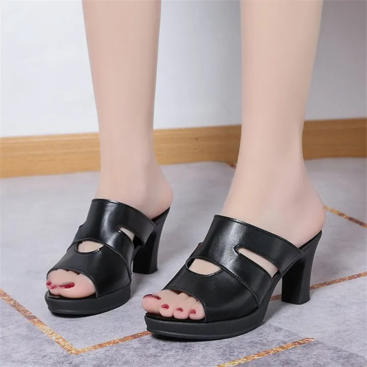 Fashion%20Women%20fish%20mouth%20sandals%20thick%20heel%206mm.%20Summer%20high%20heels%20sandals%20-%20Image%204