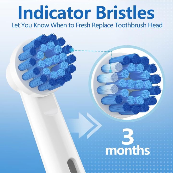 4/8/12/16/20%20Pack%20Sensitive%20Gum%20Care%20Soft%20Bristle%20Replacement%20Brush%20Heads%20Compatible%20with%20Oral%20b%20Braun%20Electric%20Toothbrush%20-%20Image%205