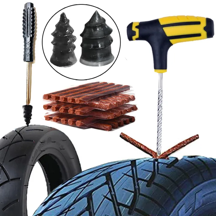Car Tire Repair Tool Motorcycle Tubeless Tyre Wheels Tire Repair Kit ...