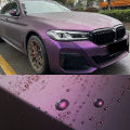 PET Ultra Matte Ghost Black Purple Metallic Car Vinyl Wrap Film With Air Release Self Adhesive DIY Motorcycle Sticker Decal. 