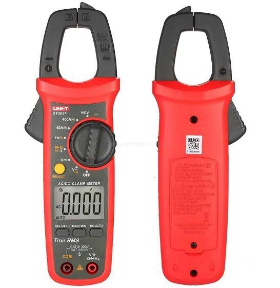 Clamp Meter 203+ Upgraded Model AC/DC Ampere and Volt measuring Uni-T