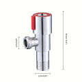 Stainless steel triangle valve, hot and cold water inlet valve for toilet, water heater, kitchen sink, triangle valve. 