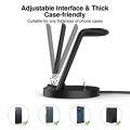 3 in 1 30W Fast Wireless Charger For Samsung Galaxy S23 S22 Ultra Watch 6/5/4 5 Pro Active 1 2 Buds 2 Pro/Pro Charging Station. 