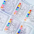 Water color set kids jigsaw water coloring book Water coloring book Water coloring pictures mixed child developmental art coloring. 