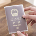 【Hot sales】1-4PCS Passport Protective Cover Transparent Frosted, PVC Material Waterproof Document Case. 
