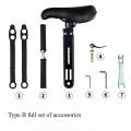 Bicycle Universal Adjustable  Seat Child Saddle Front Frame Safety Handlebar Quick Release  Parent-child Car Riding Accessories. 