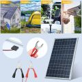300W Solar Panel Kit 12V Complete Polycrystalline USB Power Portable Outdoor Rechargeable Solar Cell Solar Generator for Home.
