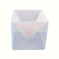 Extra Large Transparent Pyramid Silicone Candle Mold, 1 Pyramid Silicone Mold + 1 Plastic Frame, Flash Resin Mold for Pyramid Cube Candle Mold, Epoxy Resin High Quality Silicone Mold, Perfect for Home, Wedding and Party Decoration!. 