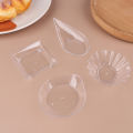 10Pcs Transparent Mini Appetizer Plates Fruit Candy Cake Jelly Yogurt Mousse Dessert Container Pastry Tool Outdoor Tableware.