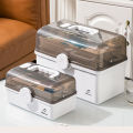 3 Layers Large Capacity Family Medicine Organizer Storage Box Portable First Aid Kit Medicine Container Emergency Pharmacy Box. 