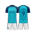 Summer Cartoon Anime Manshine City Nagi Printed Pattern Men's T-shirt Shorts Set Football Suit Fashion Outdoor Training Set. 