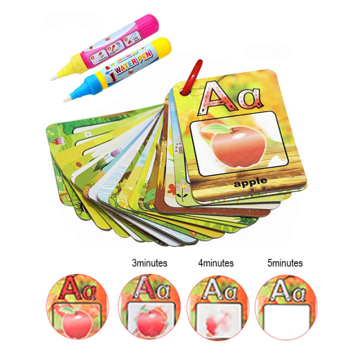 Rangebow Magic Aqua Doodle – Libro Da Disegno Ad Acqua Riutilizzabile Con 2 Penne Magiche, Tappeto Alfabeto E Numeri, Giocattolo Educativo 3+ Anni