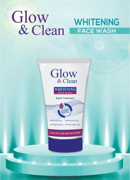 GLOW AND CLEAN WHITENING FACEWASH
Oil Control Deep Clean Whitening And For Brightening