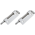 2PCS Spring Loaded Latch Pin 304 Stainless Steel Silver Window Cabinet Hinges Security Door Bolt Latch For Household Hardware. 
