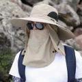 Sombrero pesca outdoor ajust., prot. solar, sombrilla transpirable plegable, hombres/mujeres, senderismo, camping, gorra casual. 