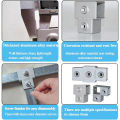 20/25/30mm Square Tube Connectors Galvanized Aluminum Alloy Square Tube Connector Tee Fasteners Square Steel Fixed Clips. 