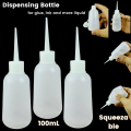 Dispensers Applicator Kit Empty Plastic Squeeze Bottles Dropping Tube Nozzle and Blunt Tip Needle Works for Liquid Glue and Ink. 