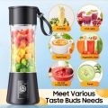 Recargeable Juicer Blender 6 Blades 380ml - Portable Juicer Cup & Smoothie Maker Charging - Water Bottle Portable Fruit Juicer Machine (Double Click Start) By Bee To Door. 