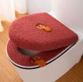 2pc/set Of Warm Toilet Seat Covers, Including Toilet Seat Cover And Toilet Lid Cover, Warm Soft Washable Closestool Seat Cushion.