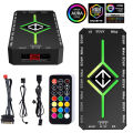 1 To 9 Ports 3 in 1 4 Pin PWM Magnetic Suction Hub with Remote PWM Magnetic Fan Hub Splitter PWM & ARGB Hub Splitter for PC Case. 